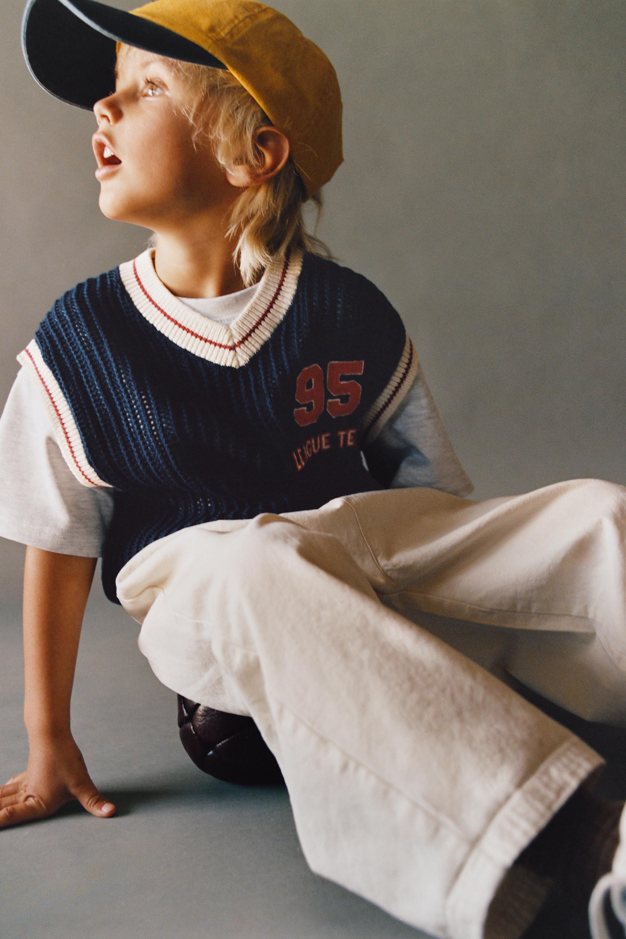 VARSITY FOOTBALL KNIT VEST